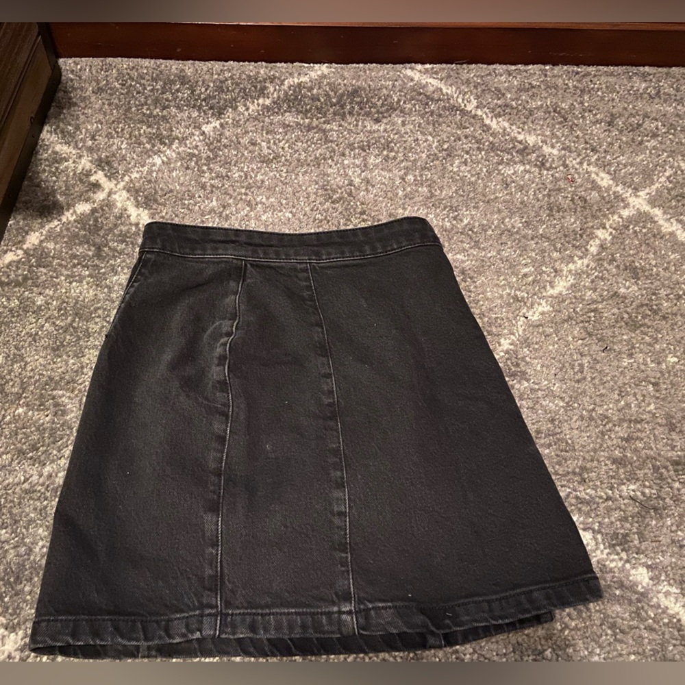 We the free Black denim skirt